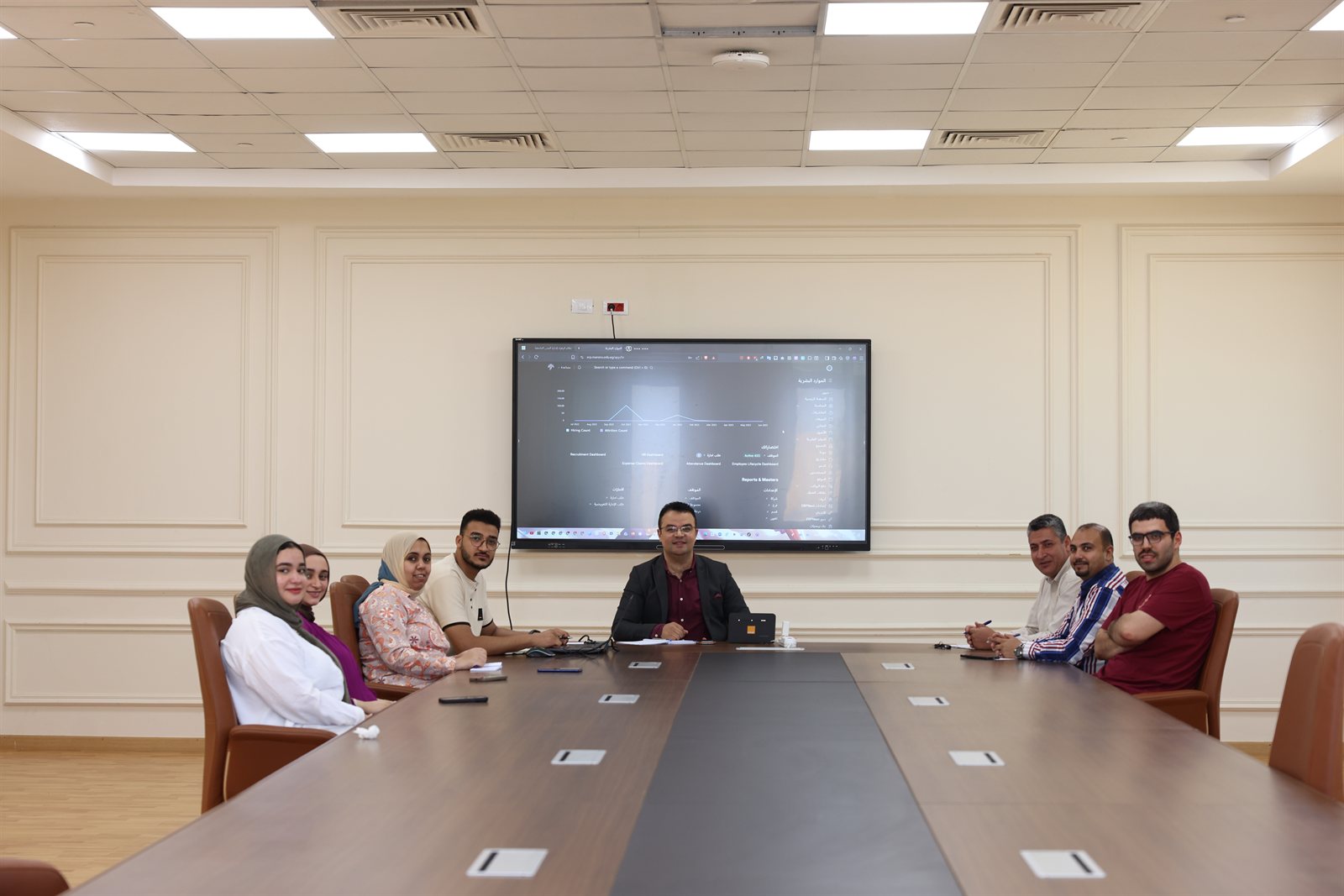 جلسة تدريب الـ ERP الموارد البشرية 2