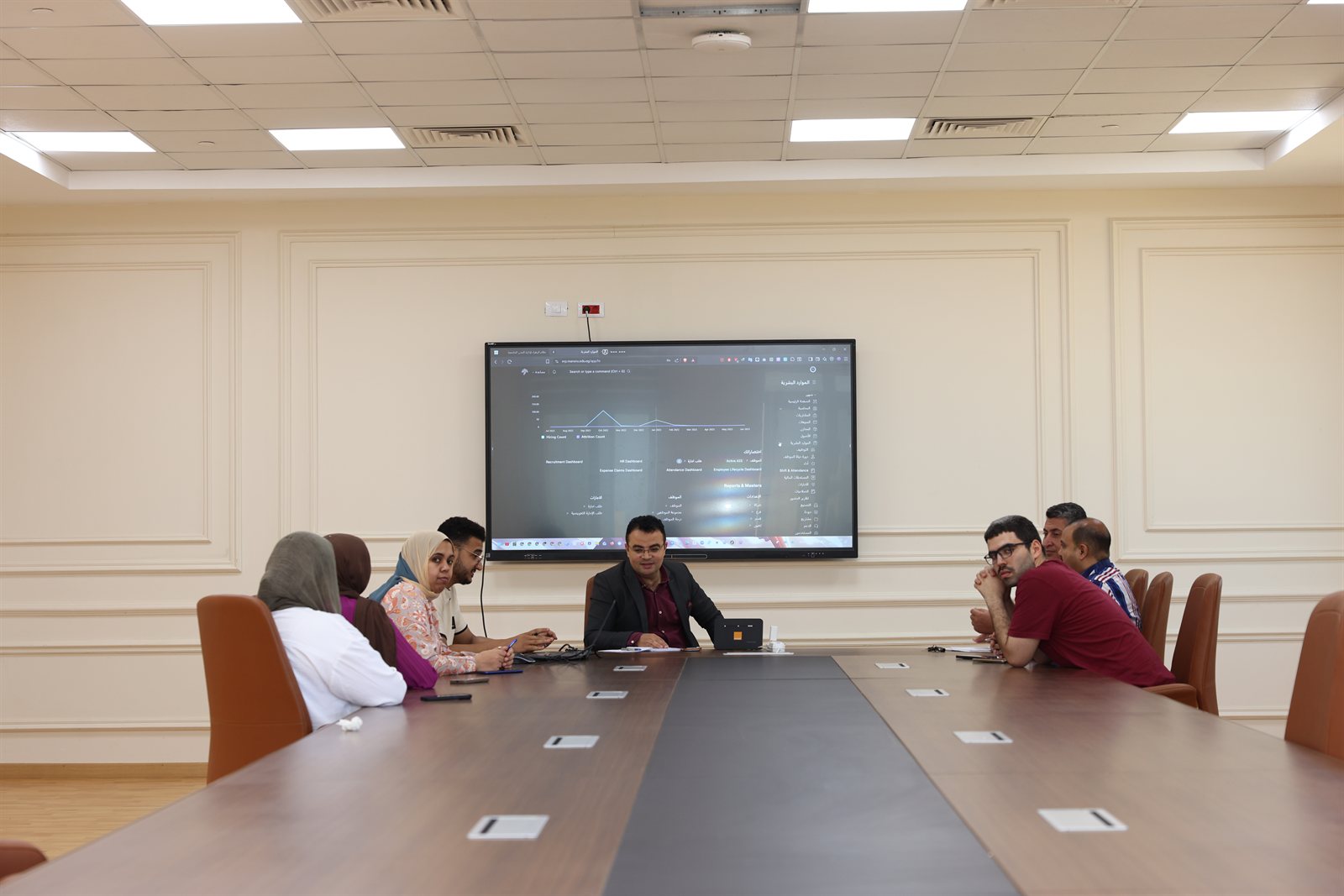 جلسة تدريب الـ ERP الموارد البشرية 5