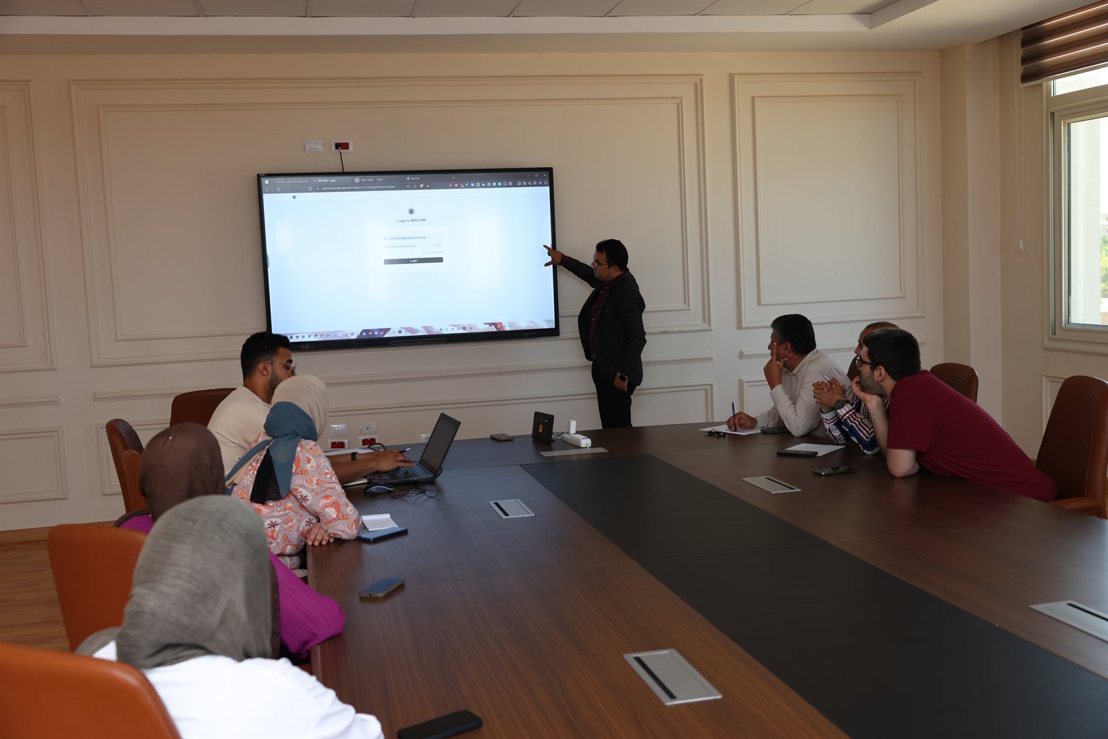 جلسة تدريب الـ ERP الموارد البشرية 9